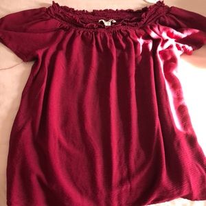 Beautiful over the shoulder top